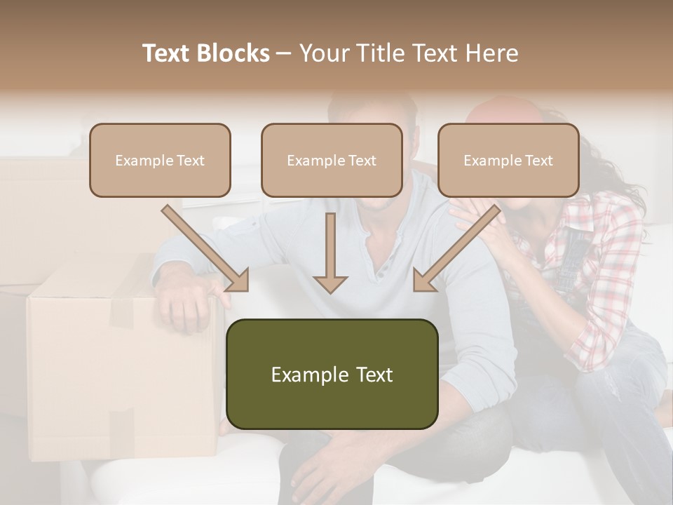 Couple Smiling Loan PowerPoint Template