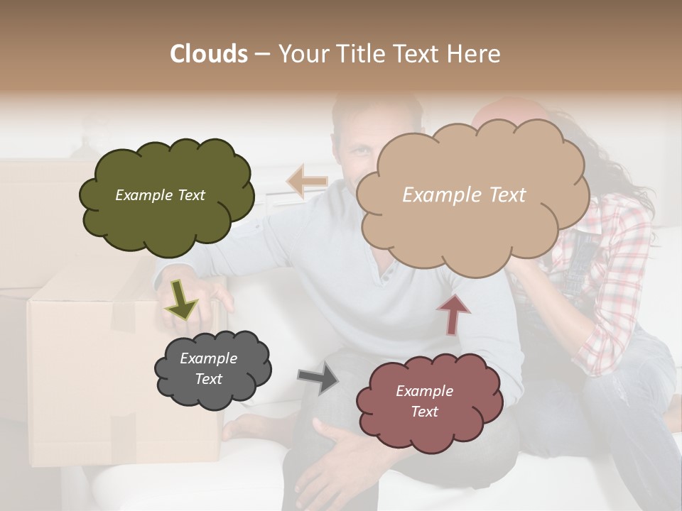 Couple Smiling Loan PowerPoint Template