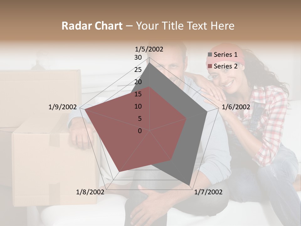 Couple Smiling Loan PowerPoint Template