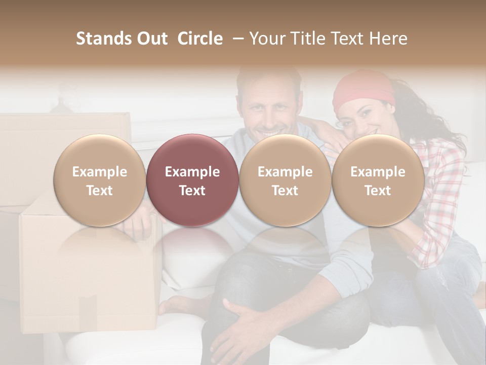 Couple Smiling Loan PowerPoint Template