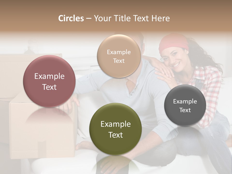 Couple Smiling Loan PowerPoint Template