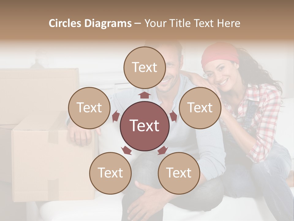 Couple Smiling Loan PowerPoint Template