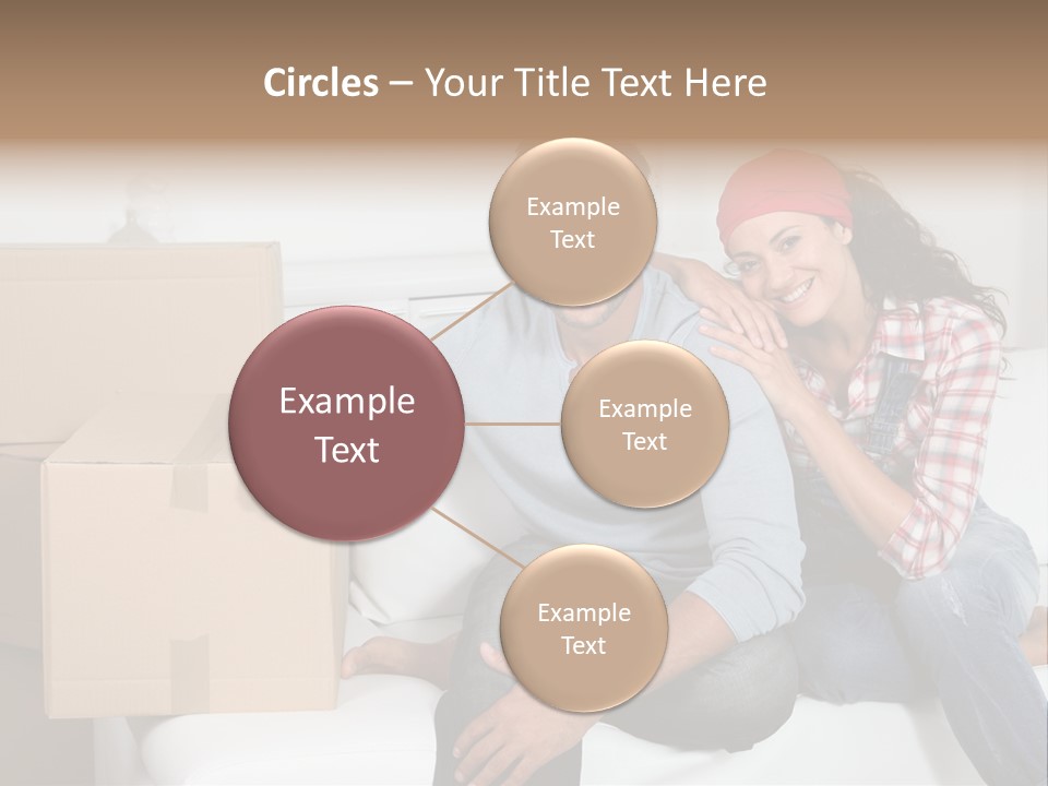 Couple Smiling Loan PowerPoint Template