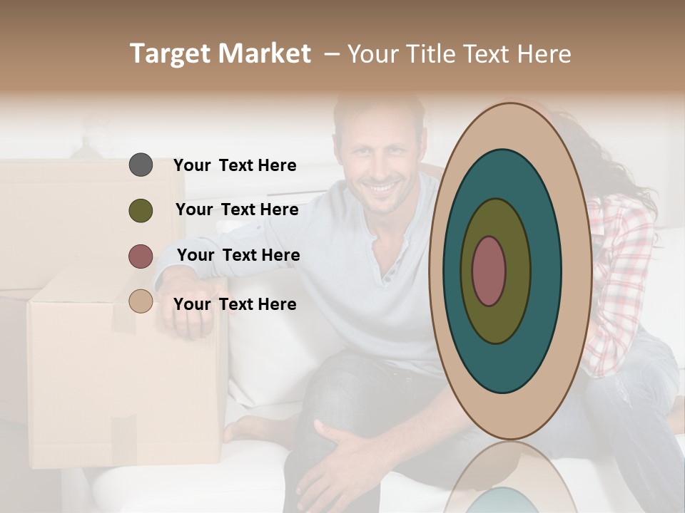 Couple Smiling Loan PowerPoint Template