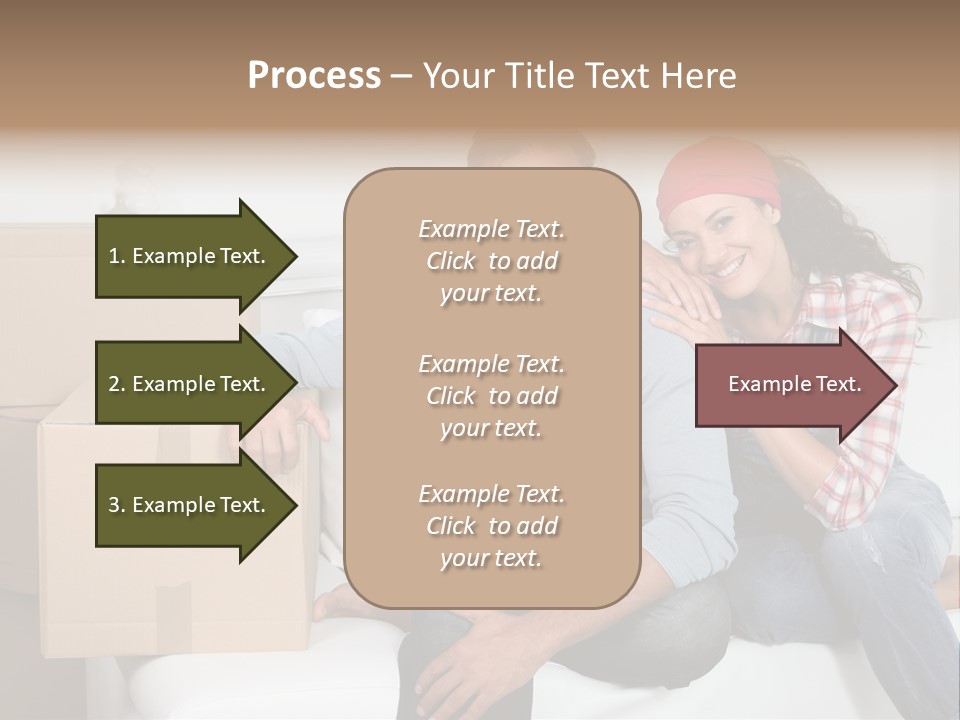 Couple Smiling Loan PowerPoint Template