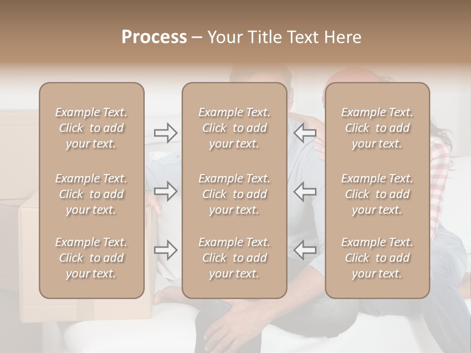 Couple Smiling Loan PowerPoint Template