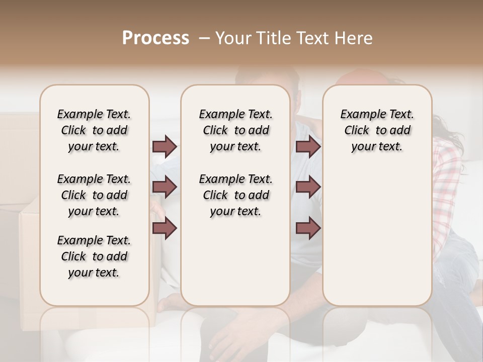 Couple Smiling Loan PowerPoint Template