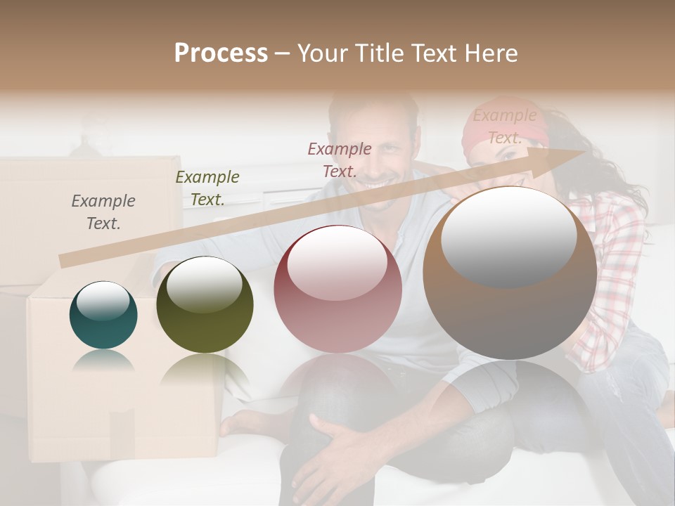 Couple Smiling Loan PowerPoint Template