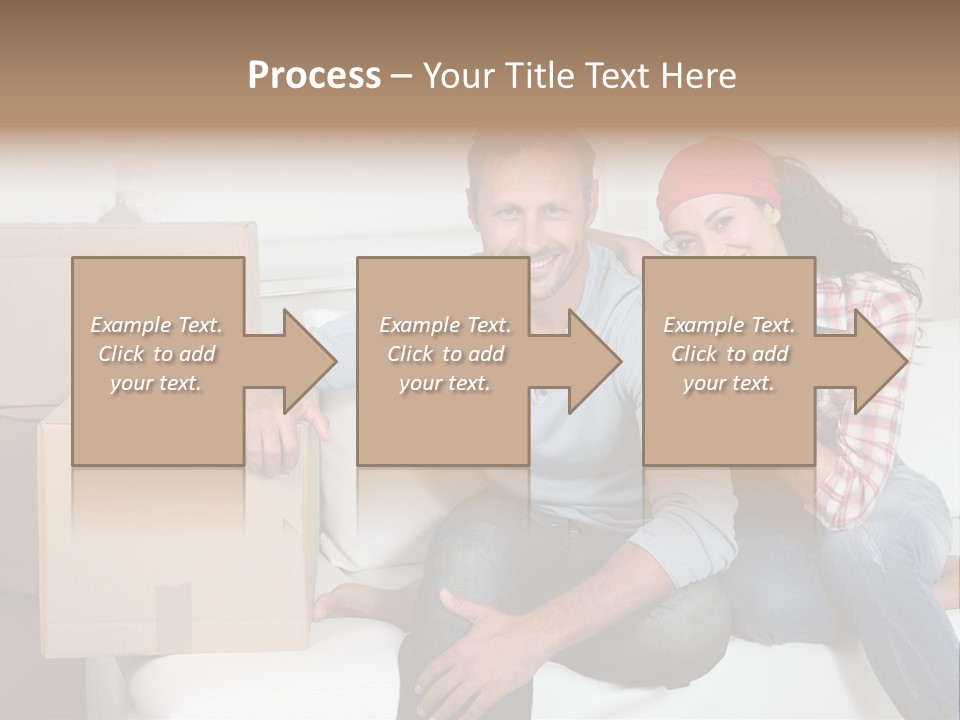 Couple Smiling Loan PowerPoint Template
