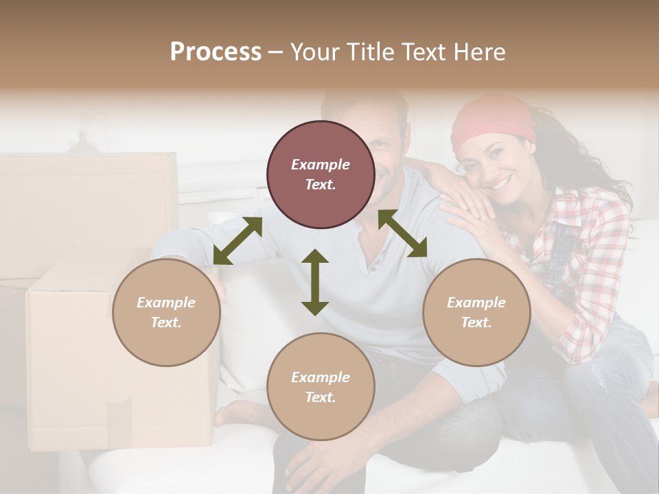 Couple Smiling Loan PowerPoint Template