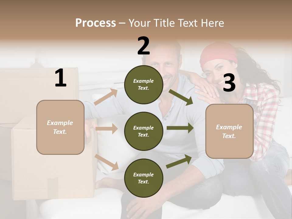 Couple Smiling Loan PowerPoint Template