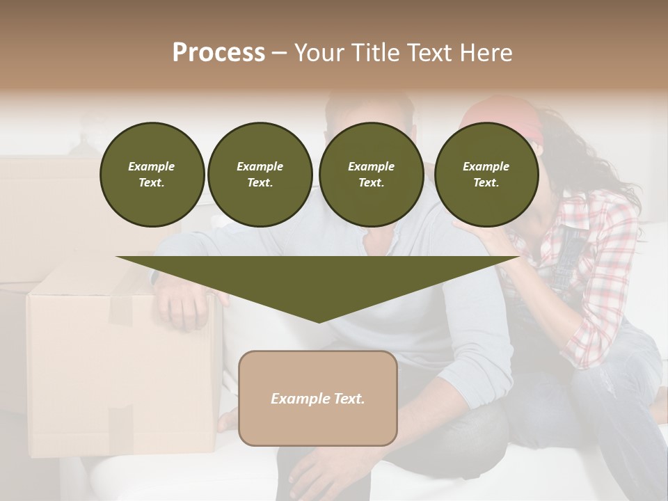 Couple Smiling Loan PowerPoint Template
