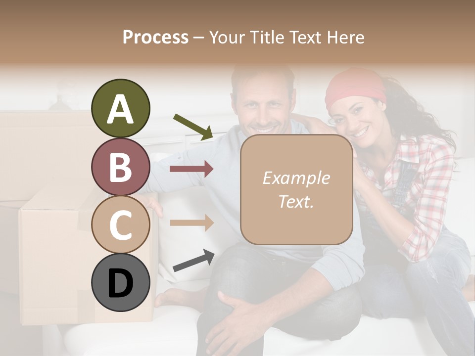 Couple Smiling Loan PowerPoint Template