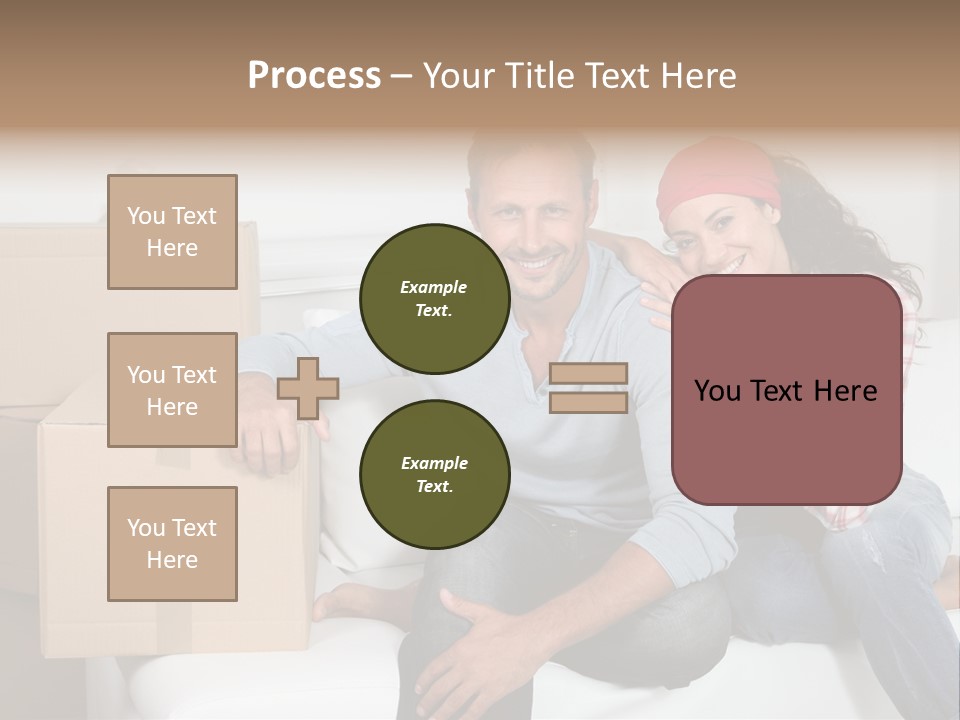 Couple Smiling Loan PowerPoint Template