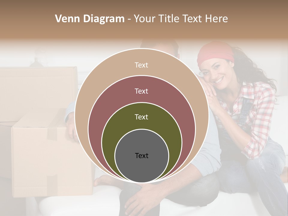 Couple Smiling Loan PowerPoint Template