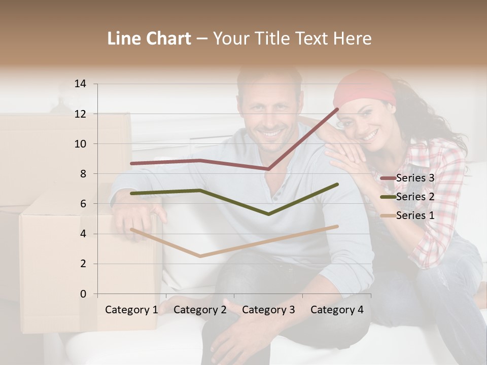 Couple Smiling Loan PowerPoint Template