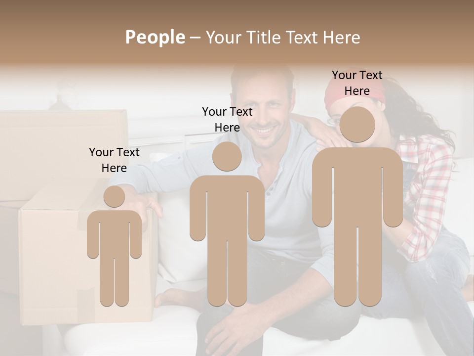 Couple Smiling Loan PowerPoint Template