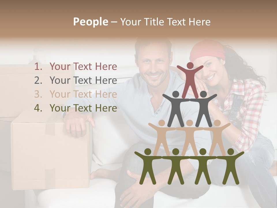 Couple Smiling Loan PowerPoint Template