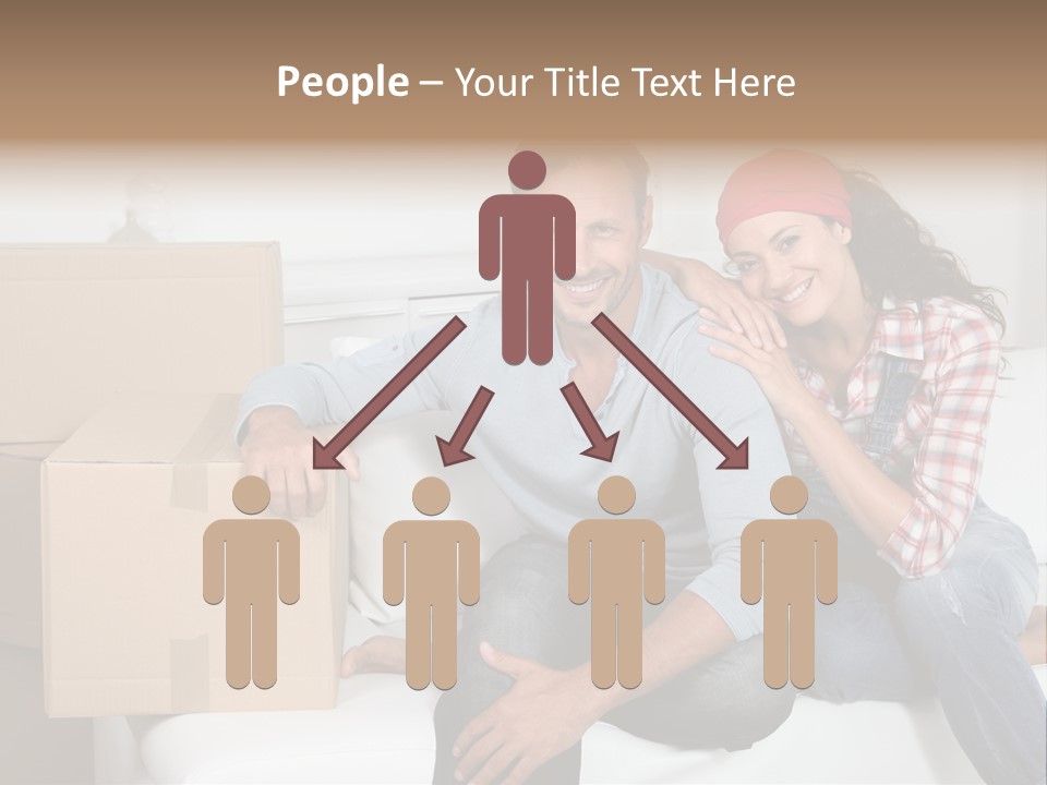 Couple Smiling Loan PowerPoint Template