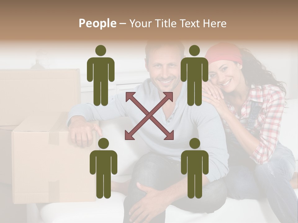 Couple Smiling Loan PowerPoint Template