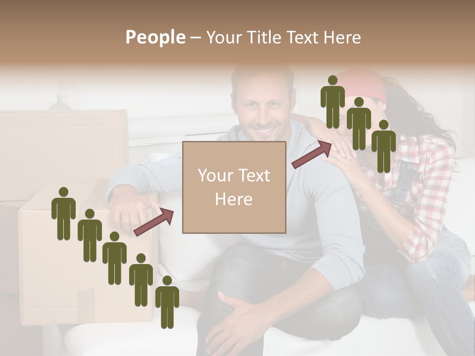 Couple Smiling Loan PowerPoint Template