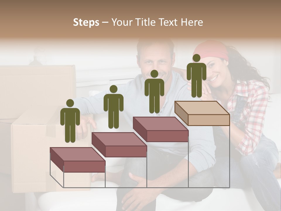 Couple Smiling Loan PowerPoint Template