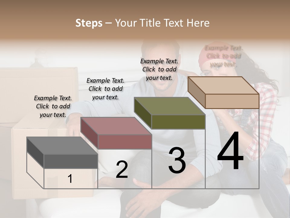Couple Smiling Loan PowerPoint Template