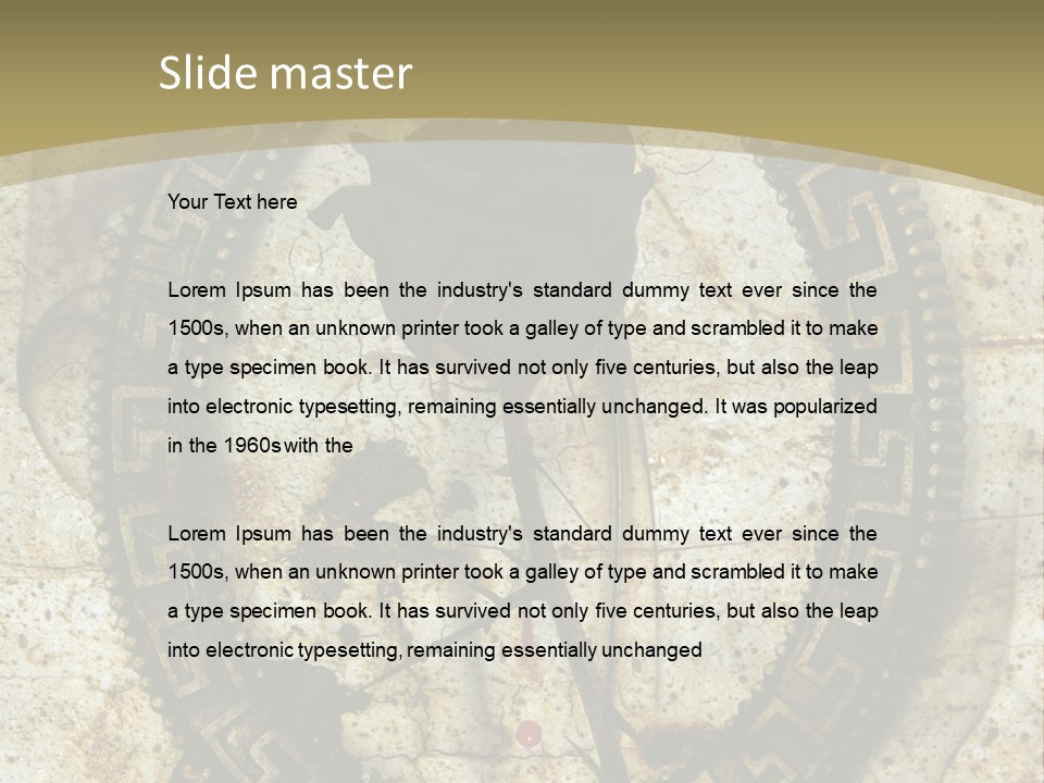 Artistic Beautiful Dry PowerPoint Template