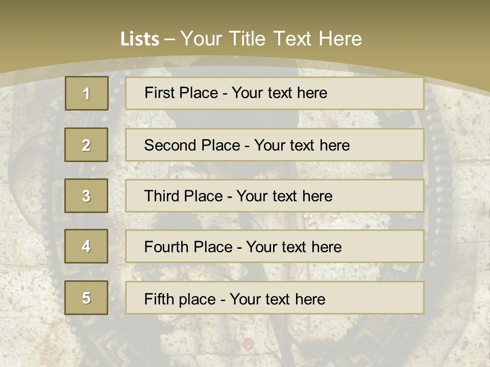 Artistic Beautiful Dry PowerPoint Template