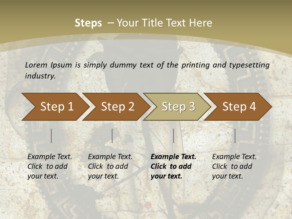 Artistic Beautiful Dry PowerPoint Template