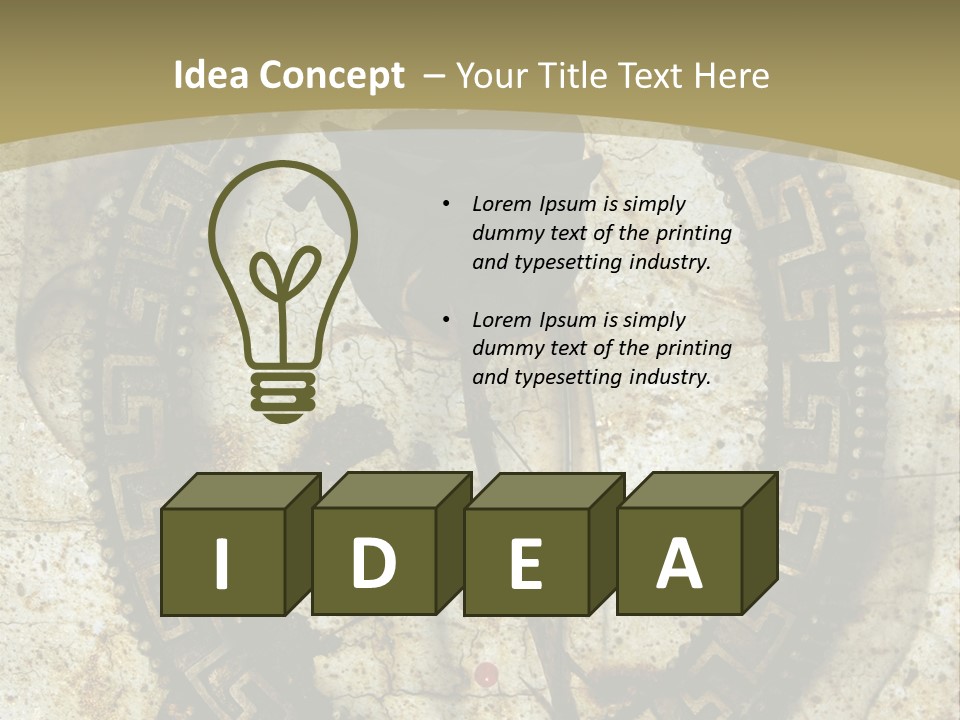 Artistic Beautiful Dry PowerPoint Template