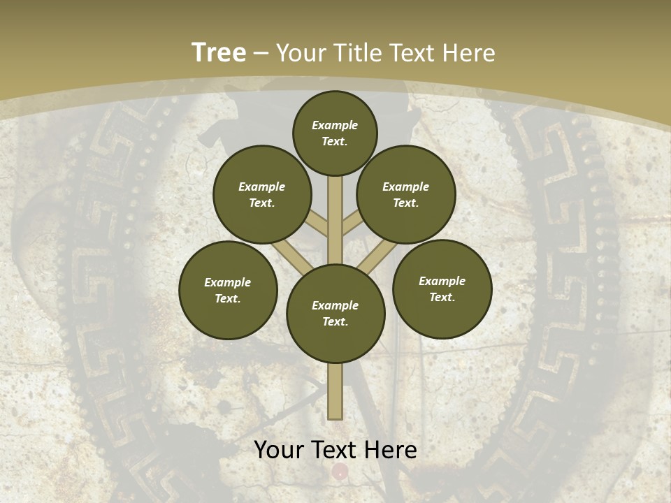 Artistic Beautiful Dry PowerPoint Template