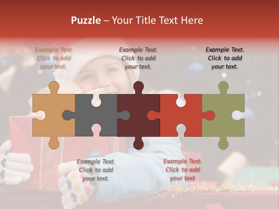 Cheerful Looking Smiling PowerPoint Template