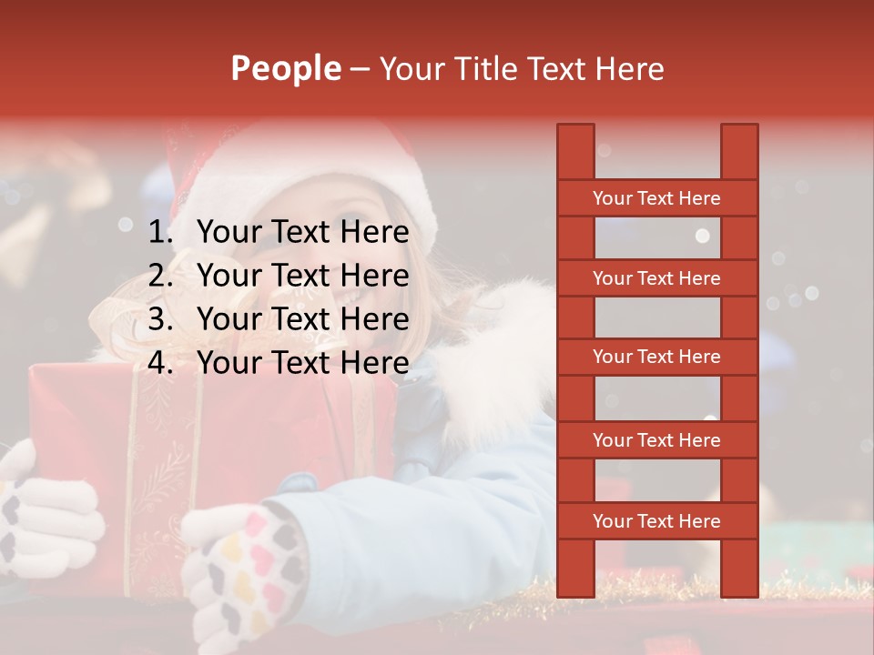 Cheerful Looking Smiling PowerPoint Template