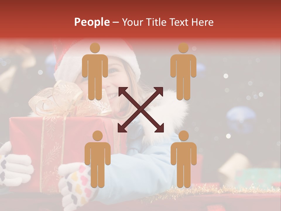 Cheerful Looking Smiling PowerPoint Template