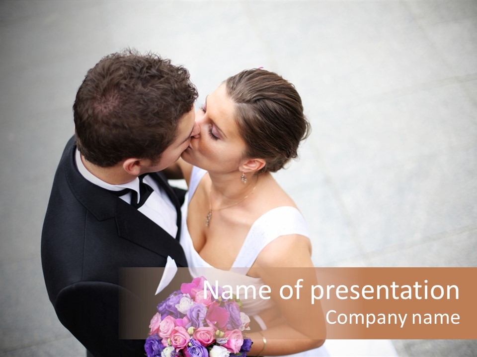 Face Male Inlove PowerPoint Template