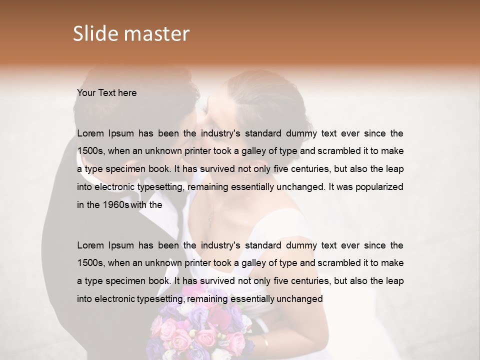 Face Male Inlove PowerPoint Template