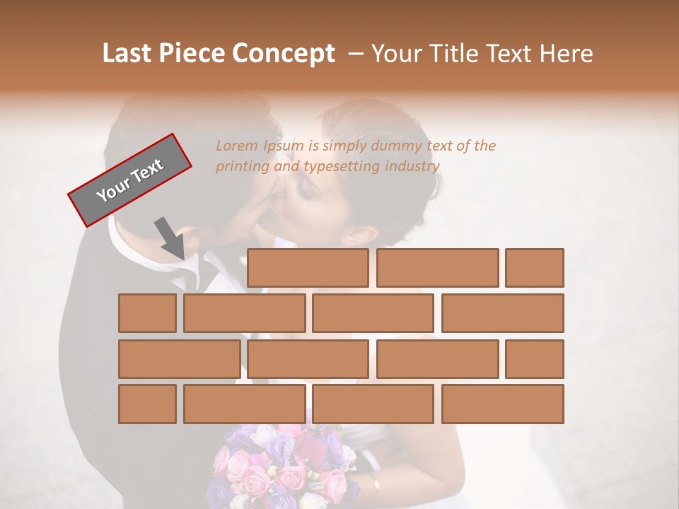 Face Male Inlove PowerPoint Template