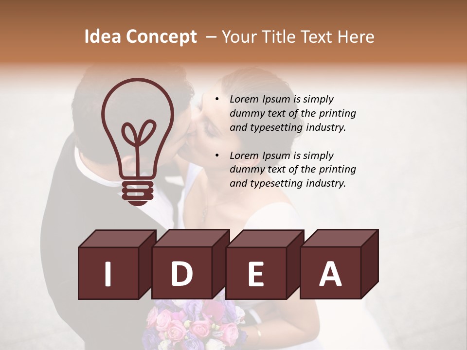 Face Male Inlove PowerPoint Template