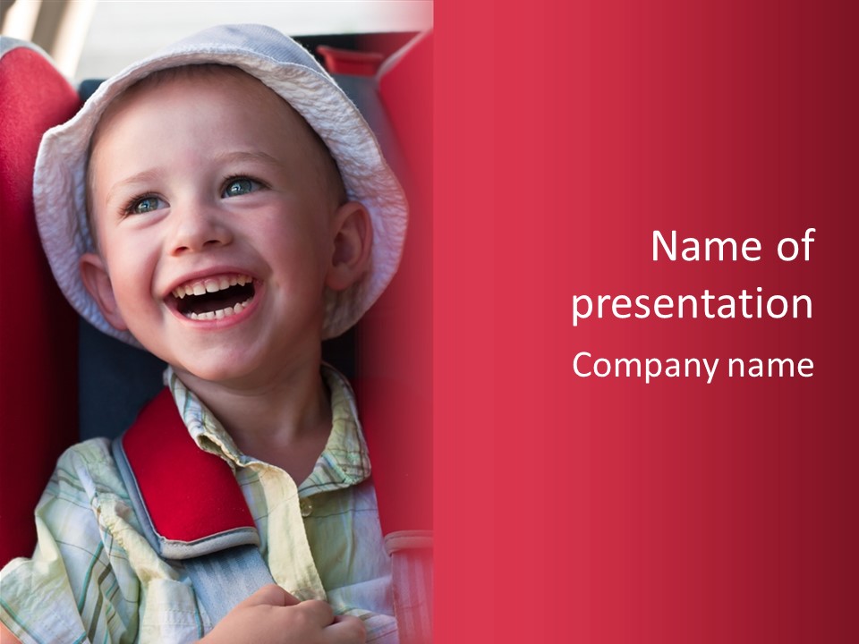 Funny Portrait Drive PowerPoint Template