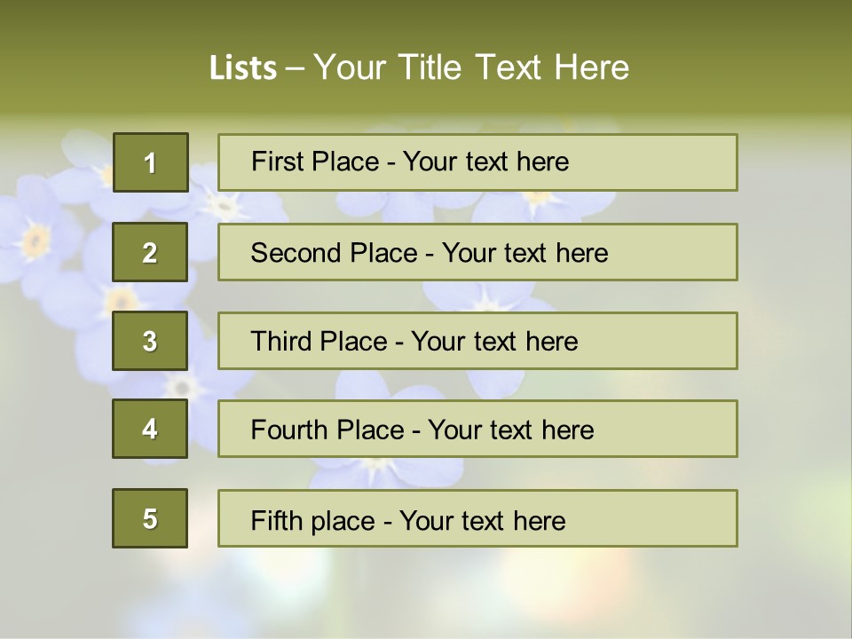 Beauty Spring Green PowerPoint Template
