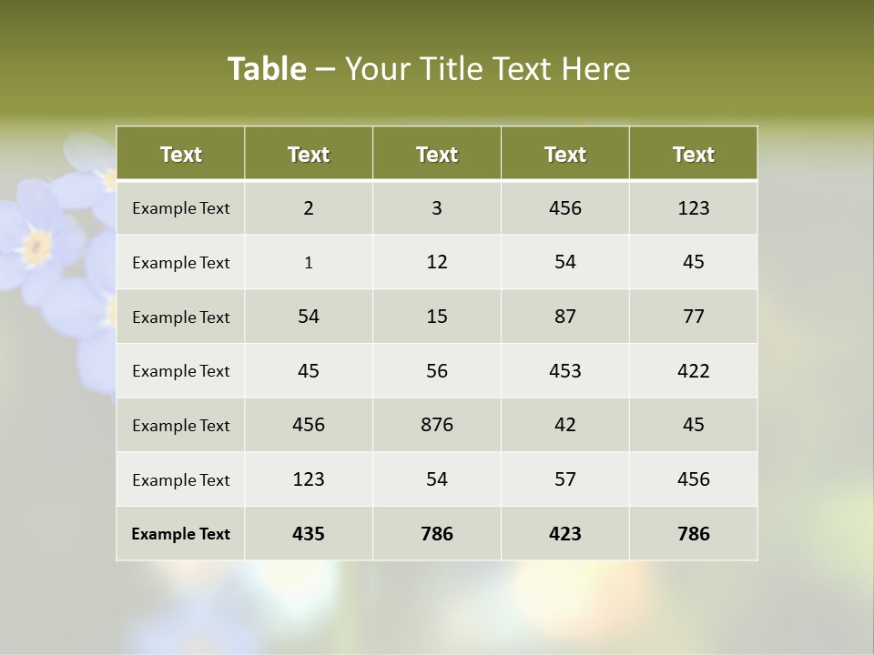 Beauty Spring Green PowerPoint Template