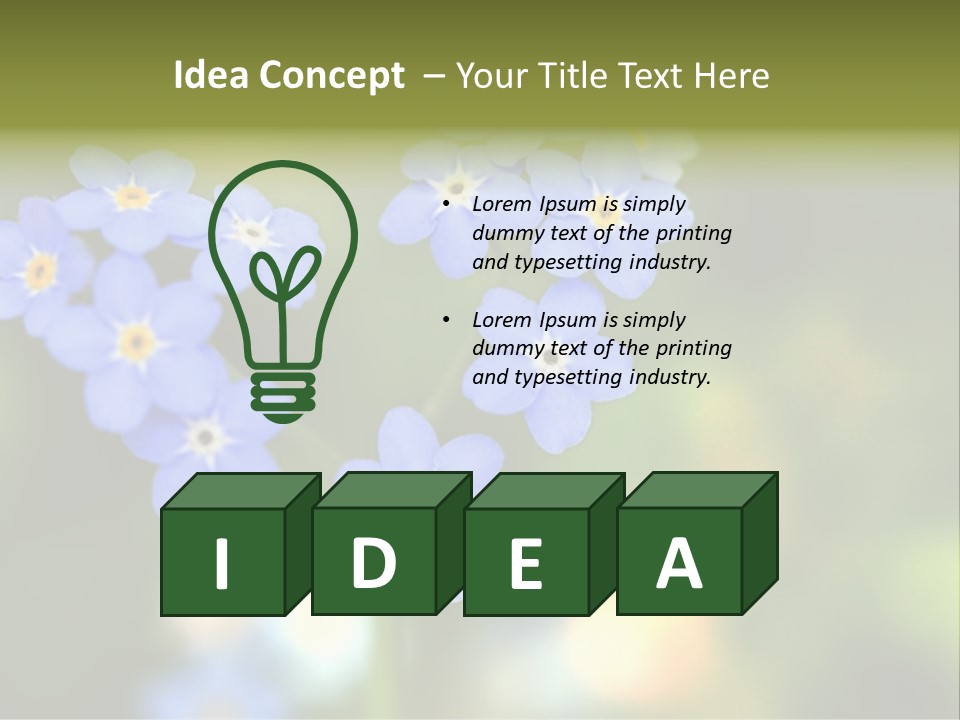 Beauty Spring Green PowerPoint Template