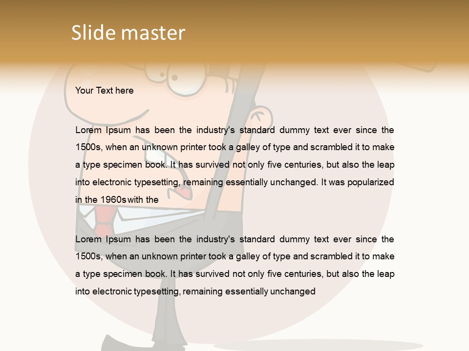 Rage Illustration Destruction PowerPoint Template