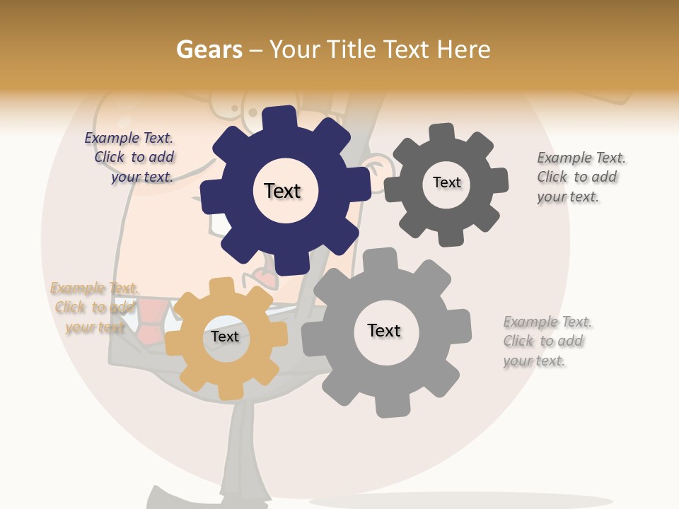 Rage Illustration Destruction PowerPoint Template