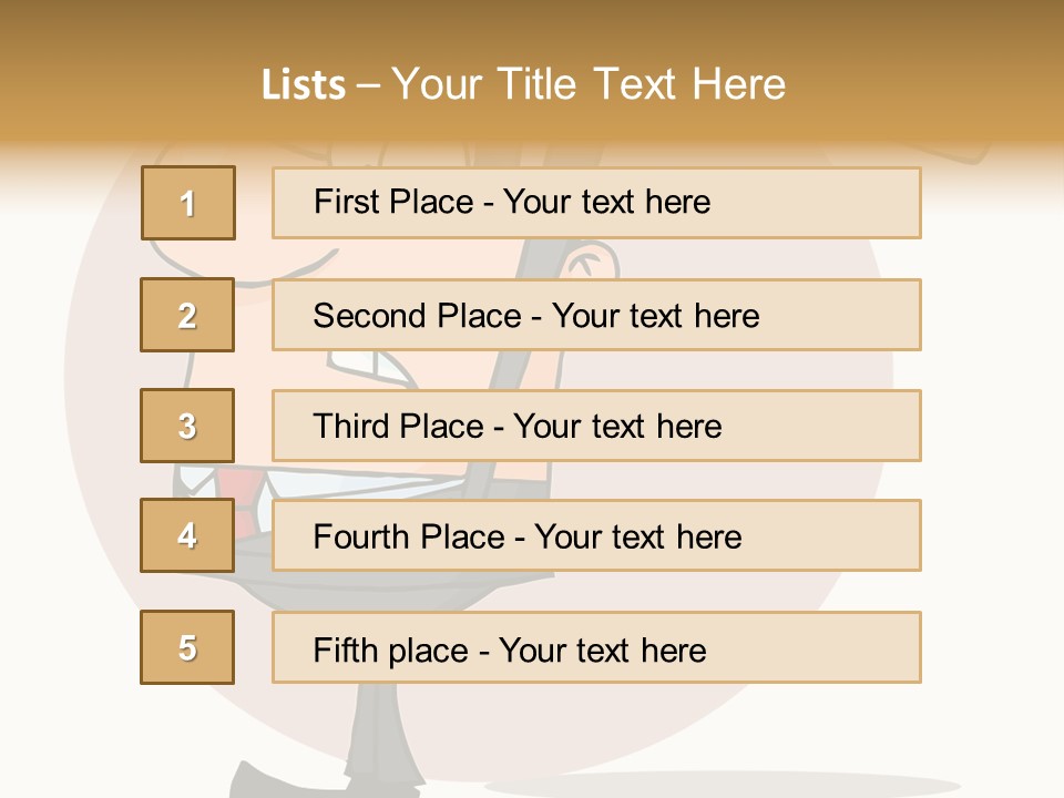 Rage Illustration Destruction PowerPoint Template