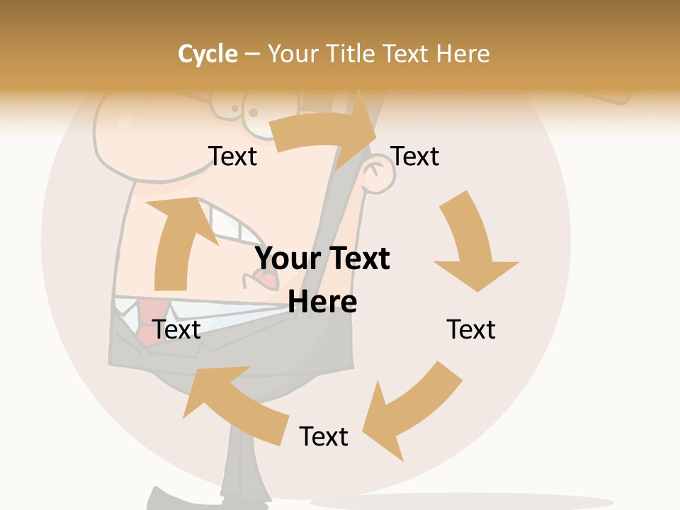 Rage Illustration Destruction PowerPoint Template