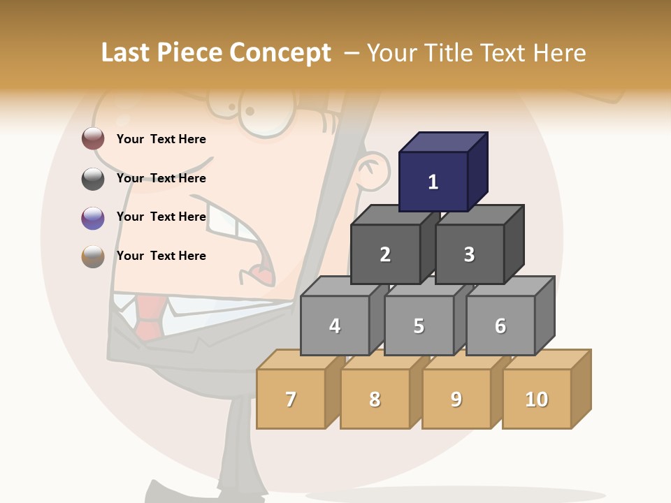Rage Illustration Destruction PowerPoint Template
