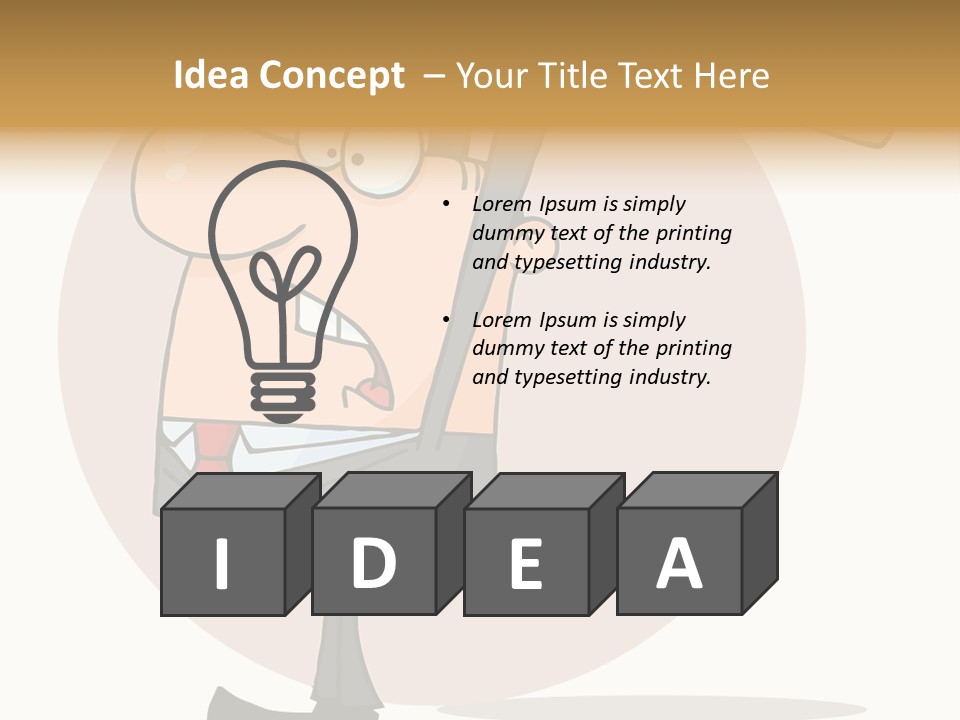 Rage Illustration Destruction PowerPoint Template