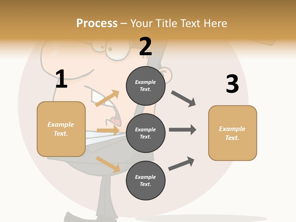 Rage Illustration Destruction PowerPoint Template